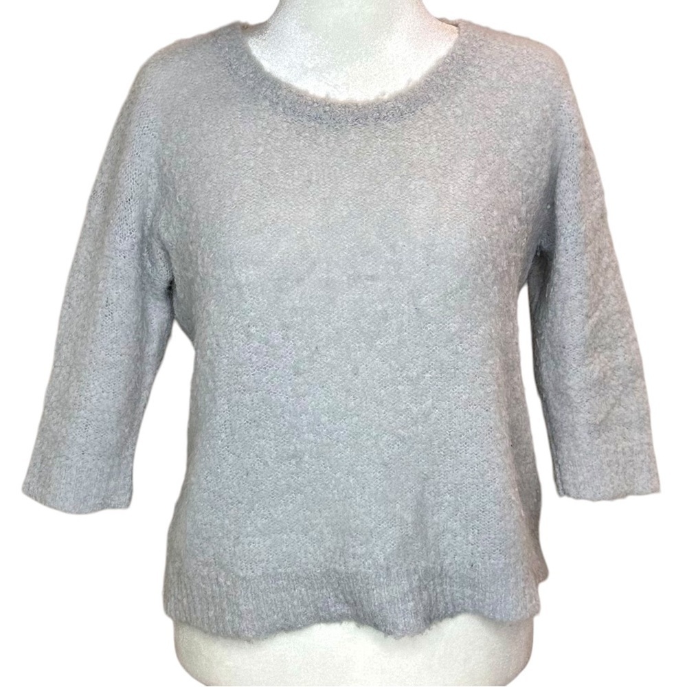 Wrap London Alpaca Blend 3/4 Sleeve Sweater Size 8